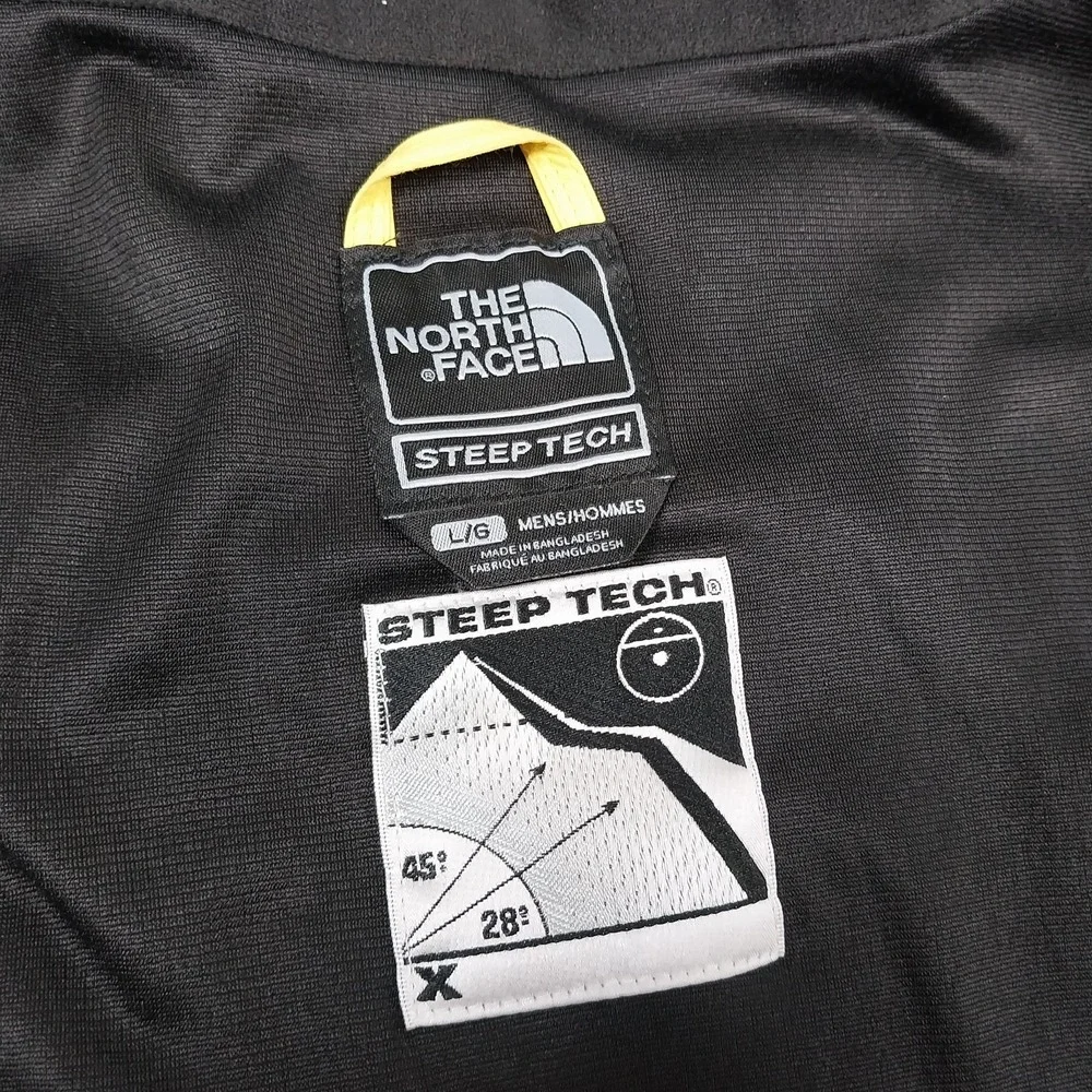 The North Face Steep Tech Jacket Mens Large Black Yellow Scot Schmidt Work Ski